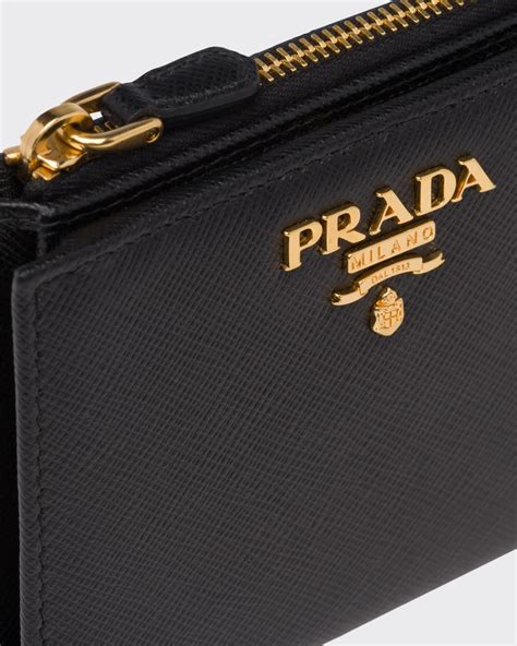 prada small saffiano tab wallet|prada saffiano wallet sale.